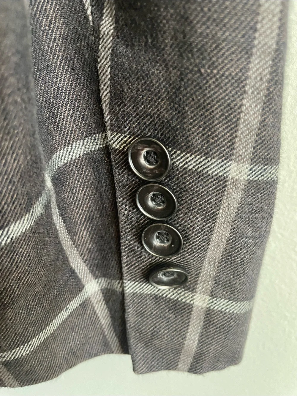 🪶 TALLIA Checked Gray Windowpane Men's Blazer 🪶